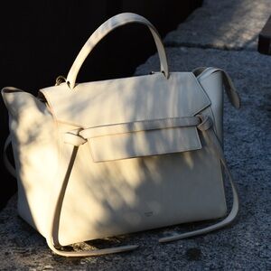 Authentic Céline Mini Belt Bag - White